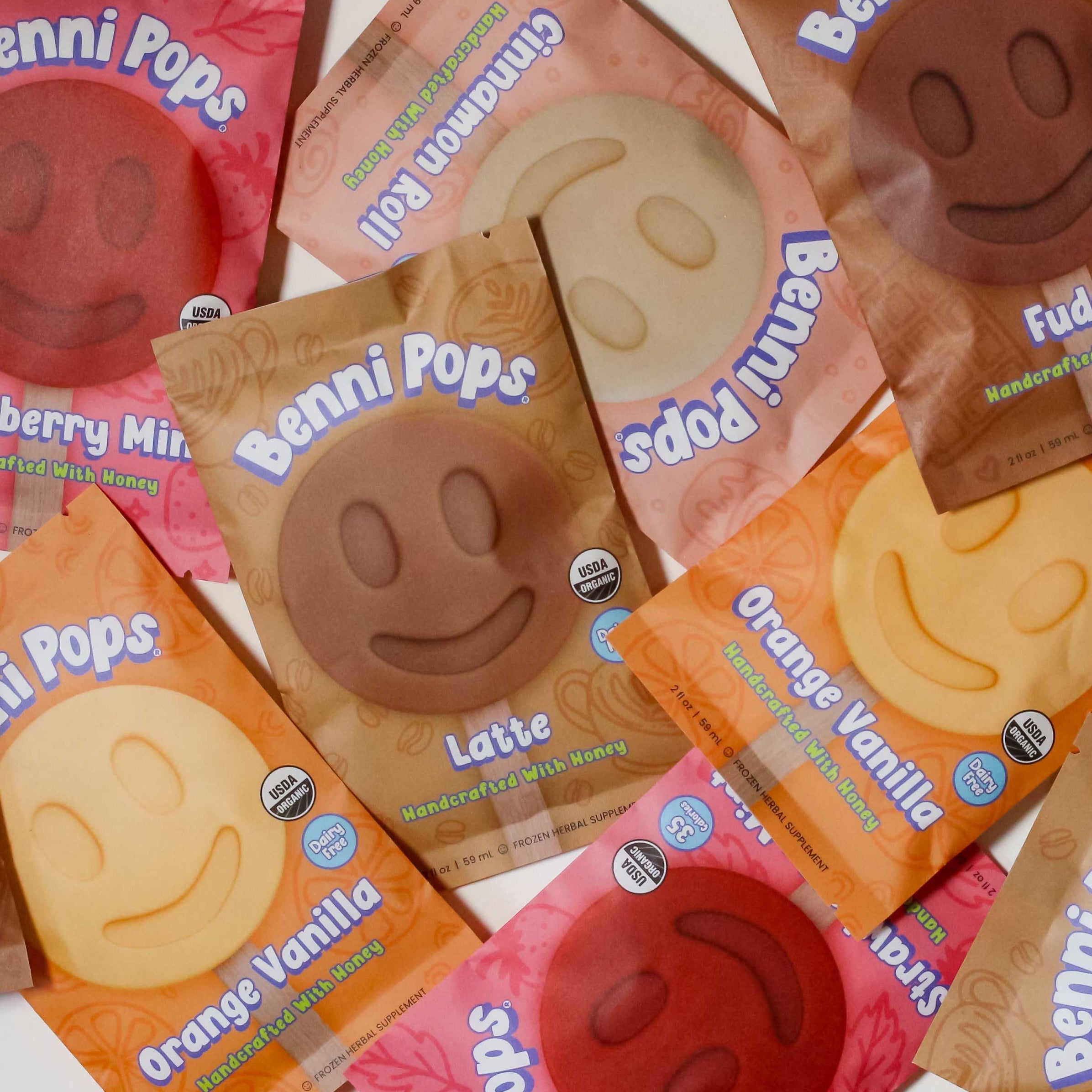 Orange Vanilla Pops | Bright & Creamy | Benni Pops